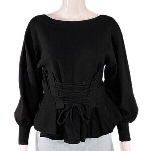 PRE-OWNED - JOVONNA Cinched Waist Sweater